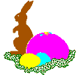 Easter Bunny and Eggs